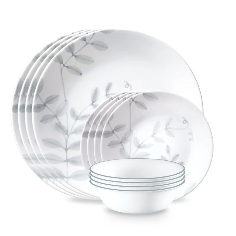 Flowing Fern 12-Piece Glass Dinnerware Set Service for 4
Flowing Fern 12-Piece Glass Dinnerware Set Service for 4
