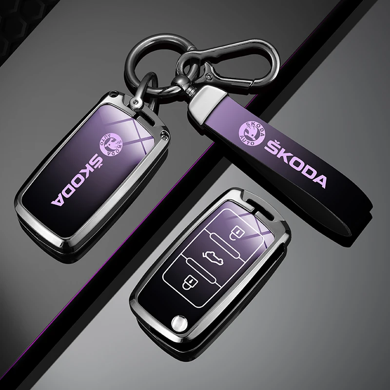 Zinc Alloy Car Flip Remote Key Case Full Cover Holder Shell Bag for Skoda Yeti Superb Rapid Octavia Keychain Accessories
Zinc Alloy Car Flip Remote Key Case Full Cover Holder Shell Bag for Skoda Yeti Superb Rapid Octavia Keychain Accessories