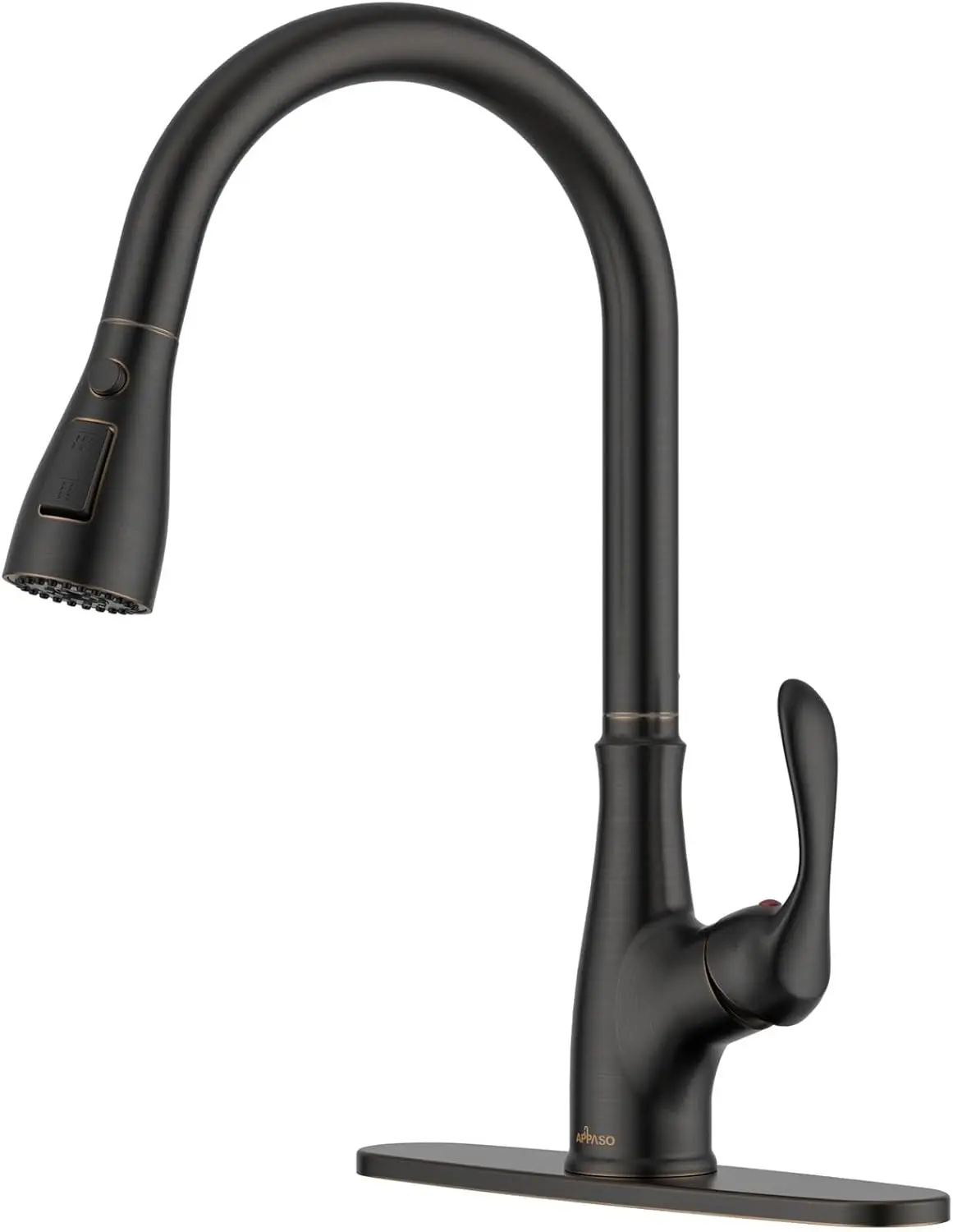 Oil Rubbed Bronze Pull-Down Kitchen Faucet with Sprayer, Single Handle High Arc Design, cUPC-Certified
Oil Rubbed Bronze Pull-Down Kitchen Faucet with Sprayer, Single Handle High Arc Design, cUPC-Certified