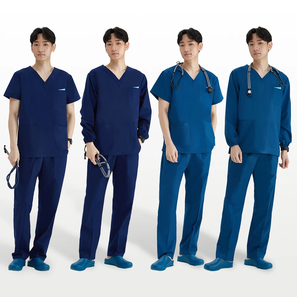 V-Neck Men Medical Scrubs Uniforms Doctor Hospital Working Sets Top and Pants Vet Lab Nurse Uniform Suits 207
V-Neck Men Medical Scrubs Uniforms Doctor Hospital Working Sets Top and Pants Vet Lab Nurse Uniform Suits 207