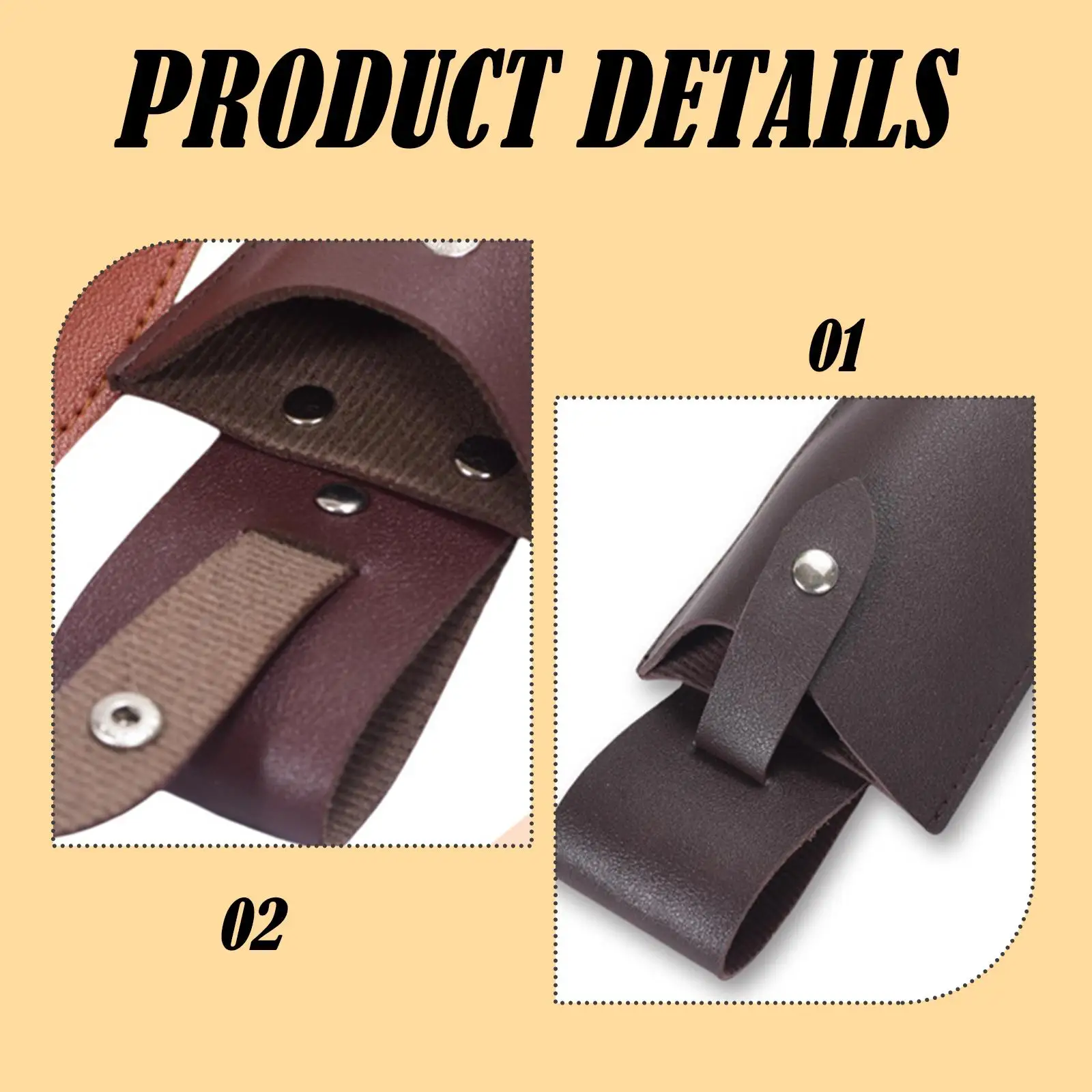 Scissor Cover Garden Tool Sheath Compact Multifunctional Protective Case PU Leather for Engineering Eyebrow Trimming DIY
Scissor Cover Garden Tool Sheath Compact Multifunctional Protective Case PU Leather for Engineering Eyebrow Trimming DIY