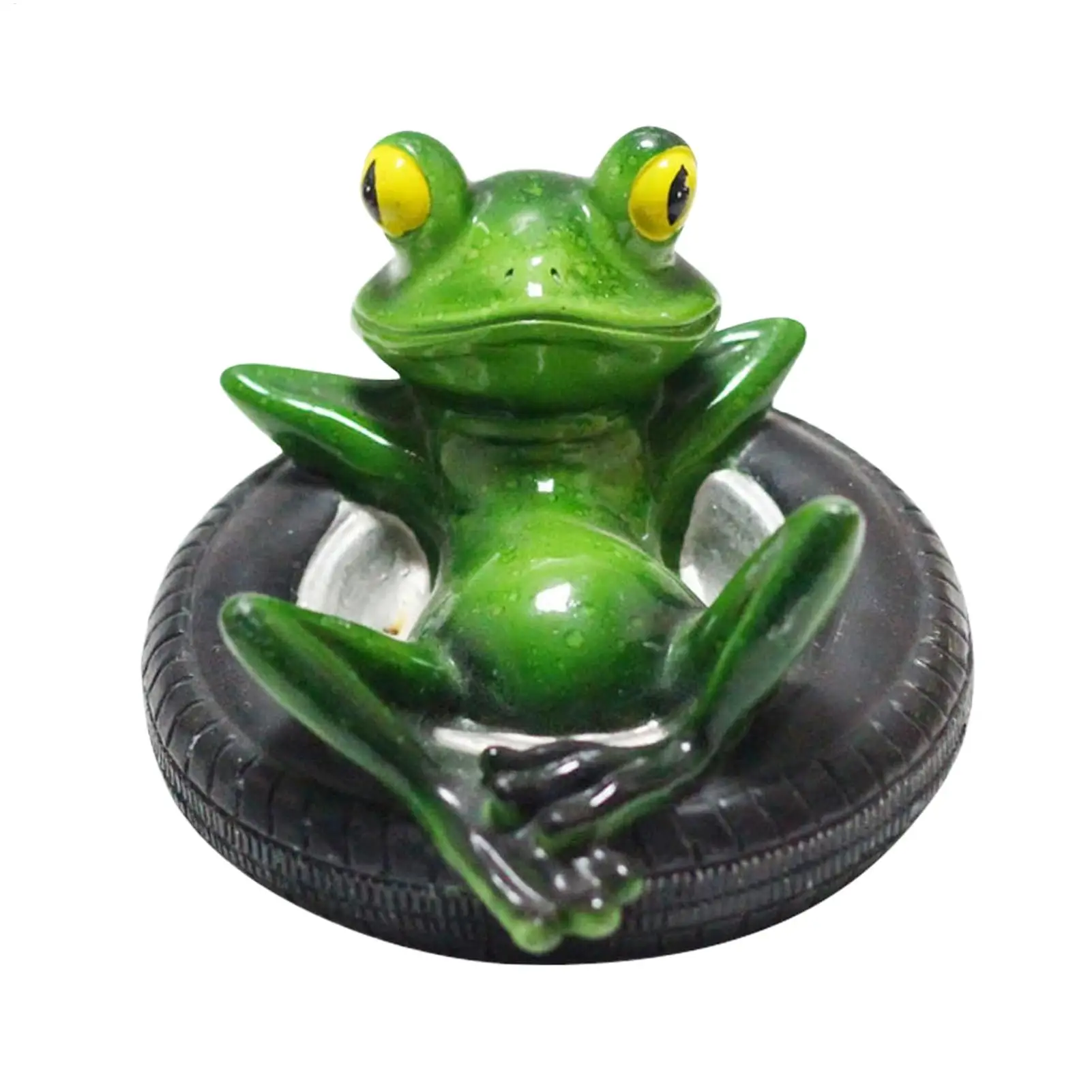 Frog Figurine Floating Frog Decor Lying On Tire Animal Sculpture Lawn Ornament For Home Outdoor Backyard Balcony Pool Indoor
Frog Figurine Floating Frog Decor Lying On Tire Animal Sculpture Lawn Ornament For Home Outdoor Backyard Balcony Pool Indoor