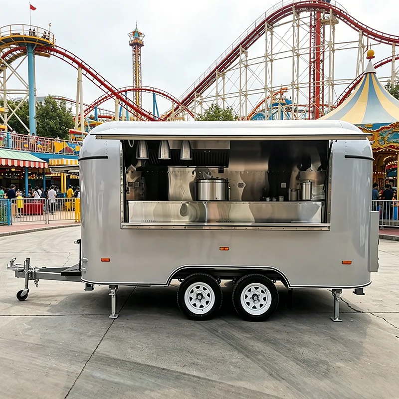 Customized Food Truck Trailer Customizable Mobile Kitchen For Burger Fried Chicken BBQ Taco Street Food Catering Business
Customized Food Truck Trailer Customizable Mobile Kitchen For Burger Fried Chicken BBQ Taco Street Food Catering Business