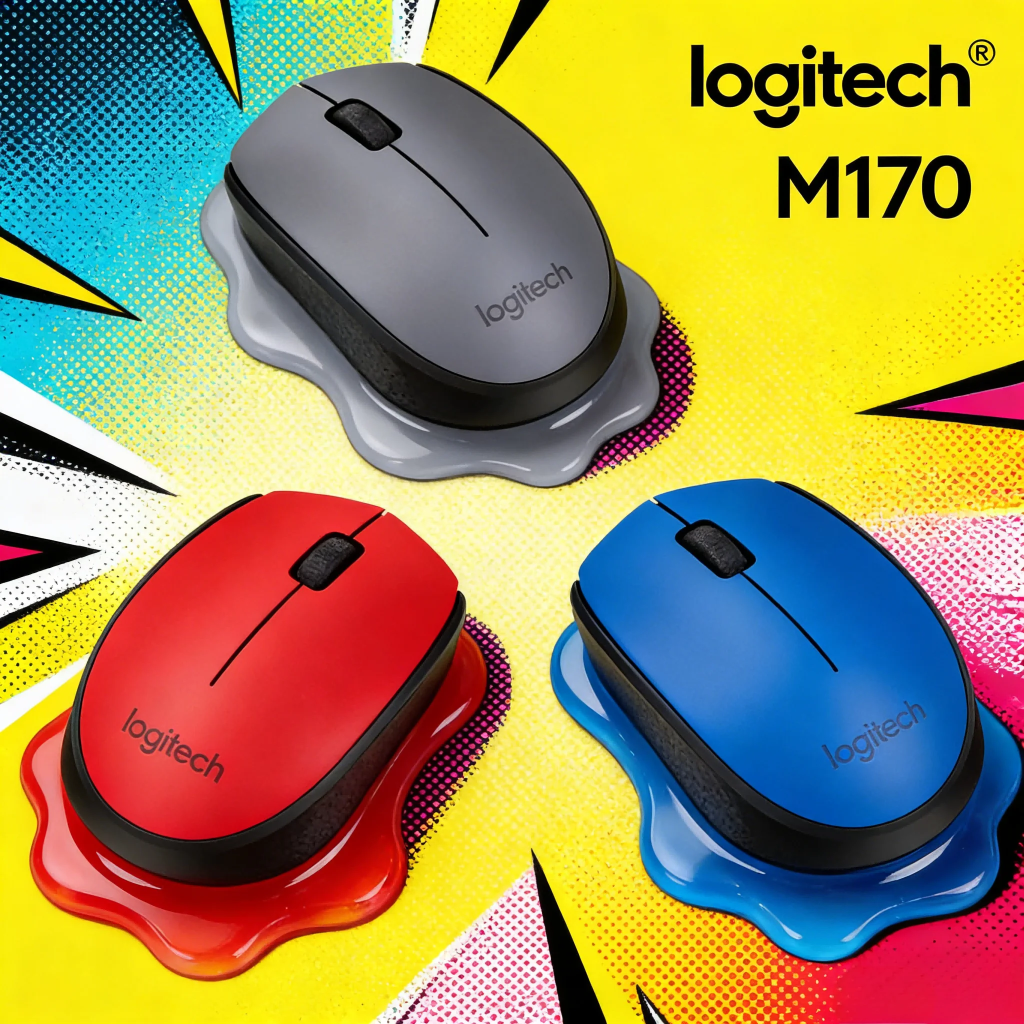 Logitech M170, Perfect Wireless Mouse – USB Receiver, Anti-Slip & Great Value for All Users