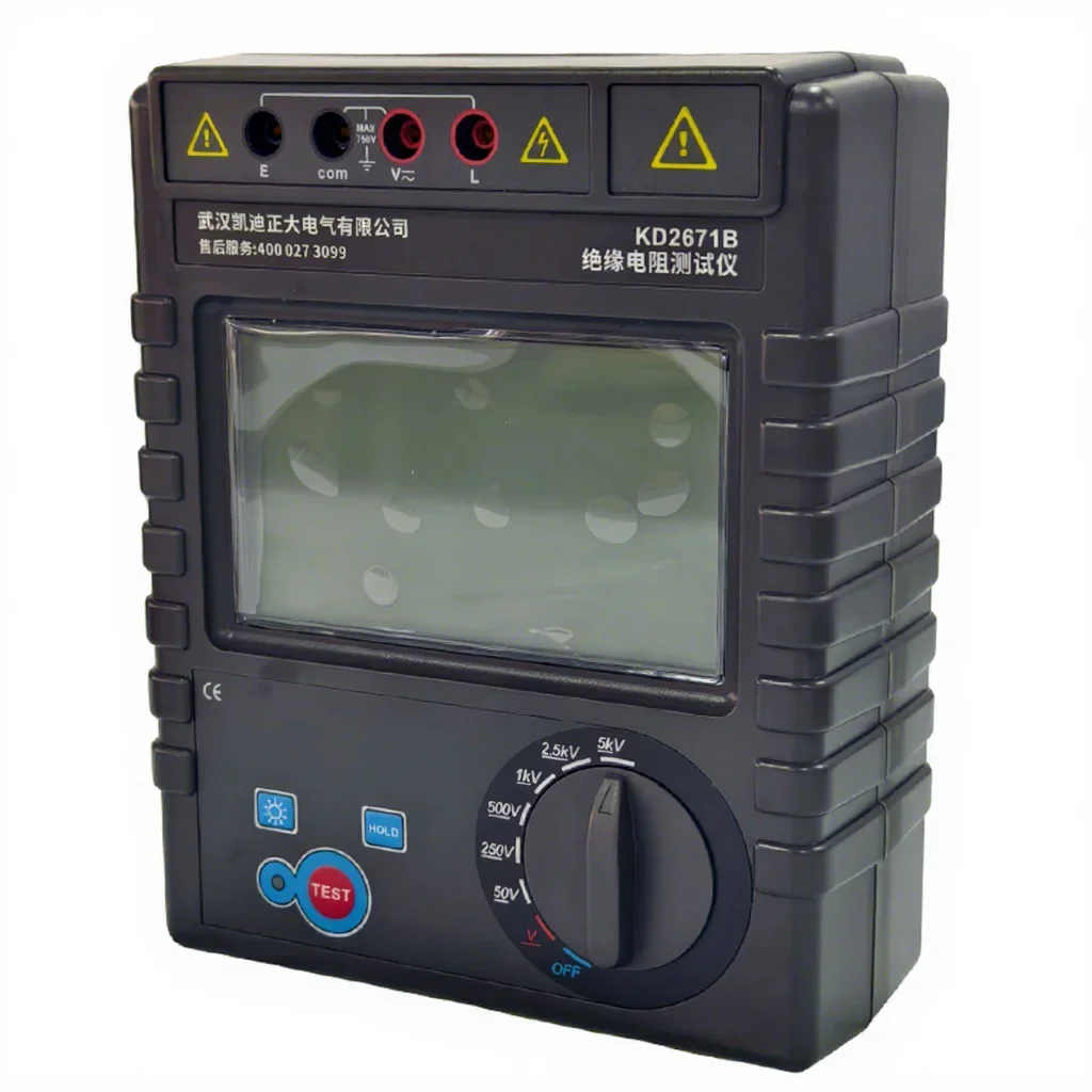 KD2671B Electrical Equipment 1000GΩ Large Range Digital Megohmmeter Insulation Resistance Tester with Discharge Function
KD2671B Electrical Equipment 1000GΩ Large Range Digital Megohmmeter Insulation Resistance Tester with Discharge Function