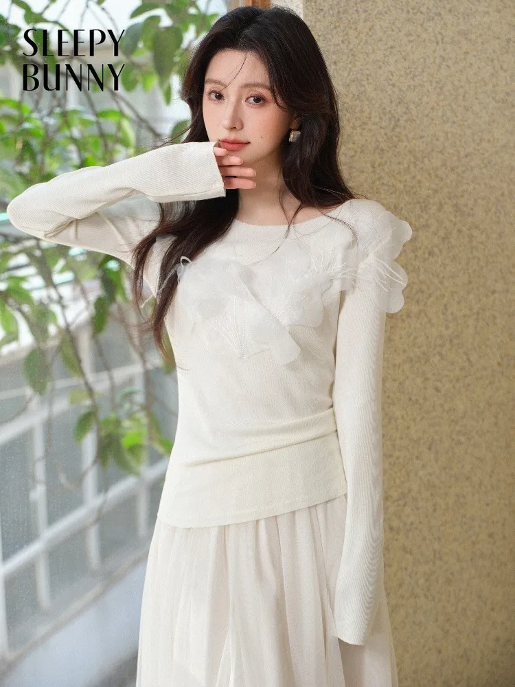 Women Floral Boat Neck Long Sleeve Tee Lady Spring Gentle Slim Fit Knit Top Casual Versatile Blouse Daily Office Date Outfit
Women Floral Boat Neck Long Sleeve Tee Lady Spring Gentle Slim Fit Knit Top Casual Versatile Blouse Daily Office Date Outfit