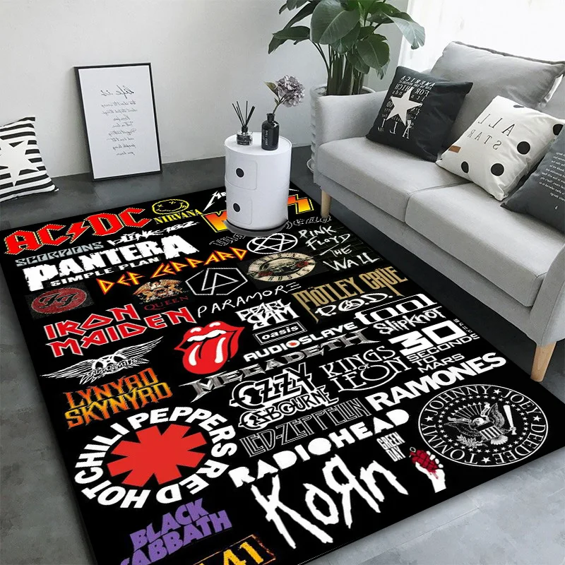Rock Band Logo Design Floor Mat Anti-slip Rug for Bedroom Living Room Stylish Carpet for Music Lovers Durable Washable Doormat
Rock Band Logo Design Floor Mat Anti-slip Rug for Bedroom Living Room Stylish Carpet for Music Lovers Durable Washable Doormat