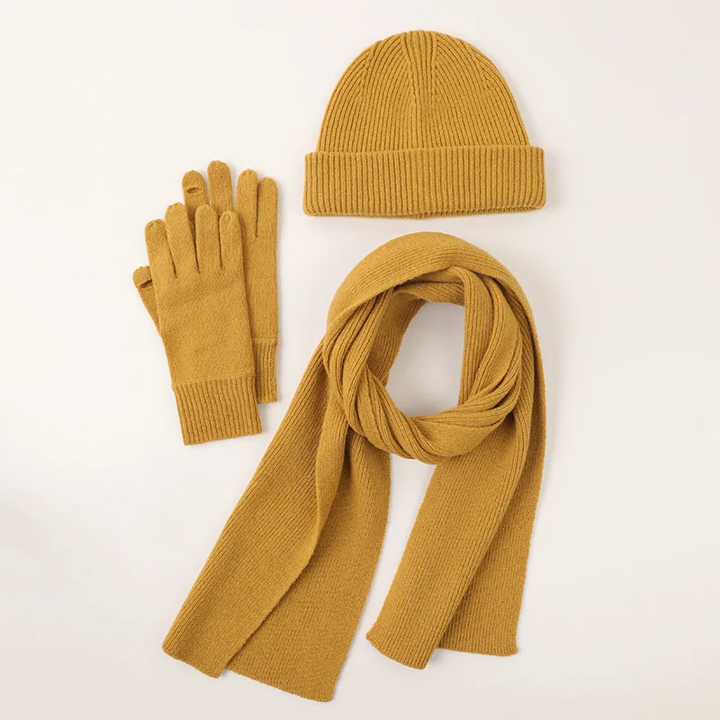 One Size 100% Wool Winter Hats Touch Screen Gloves Outdoor Scarves Weather Proof Women Fleece Thick Cap Three Pieces Set Knitted
One Size 100% Wool Winter Hats Touch Screen Gloves Outdoor Scarves Weather Proof Women Fleece Thick Cap Three Pieces Set Knitted