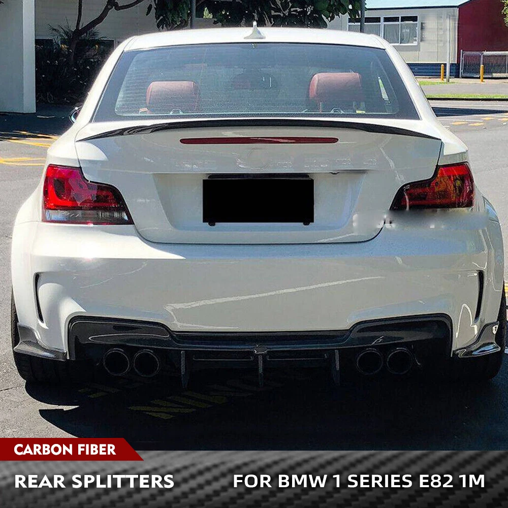 Car Rear Bumper Lip Diffuser Splitters for BMW 1Series 1M E82 M Coupe Bumper 2011 - 2013 Rear Racing Body Kits Carbon Fiber/FRP
Car Rear Bumper Lip Diffuser Splitters for BMW 1Series 1M E82 M Coupe Bumper 2011 - 2013 Rear Racing Body Kits Carbon Fiber/FRP
