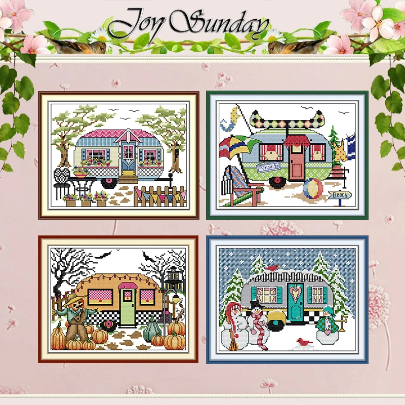 Four Seasons Motorhome Patterns Counted Cross Stitch Set 11CT 14CT 16CT HD Stamped DMC Cross-stitch Kit Embroidery Needlework
Four Seasons Motorhome Patterns Counted Cross Stitch Set 11CT 14CT 16CT HD Stamped DMC Cross-stitch Kit Embroidery Needlework