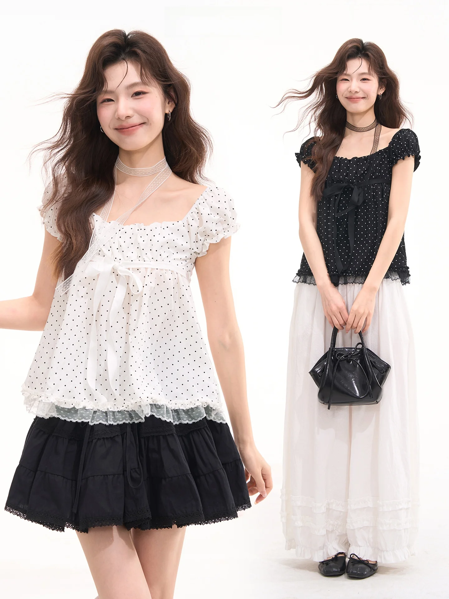 Sweet Lace Trim Bubble Short Sleeve Square Collar Shirt Women's Fashion Spring 2026 Deform Resistant Regular Fit Cotton Blend
Sweet Lace Trim Bubble Short Sleeve Square Collar Shirt Women's Fashion Spring 2026 Deform Resistant Regular Fit Cotton Blend