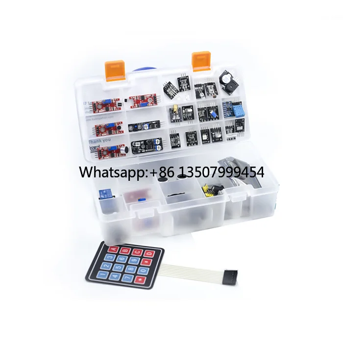 37PCS in 1 Assortment Set Electronic Model Sensor Starter Kits V2.0
37PCS in 1 Assortment Set Electronic Model Sensor Starter Kits V2.0