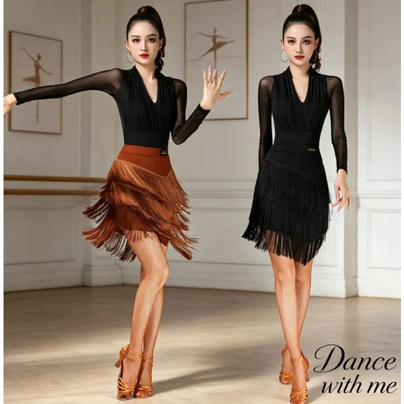 Adult Dance Training Skirt Ruffled Fringe Bottom Multicolor Stretchy & Lightweight Ideal for Ballroom Salsa Stage Costume
Adult Dance Training Skirt Ruffled Fringe Bottom Multicolor Stretchy & Lightweight Ideal for Ballroom Salsa Stage Costume