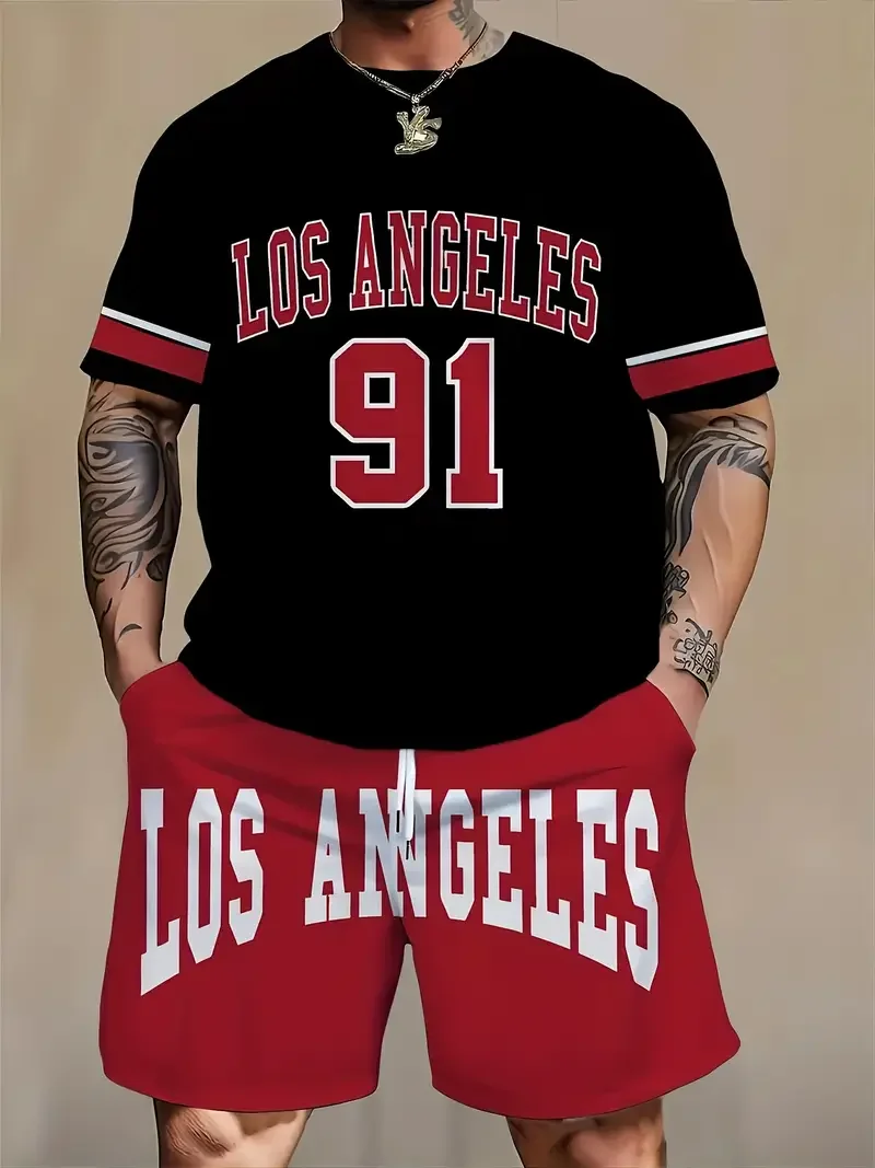 2025-26 Summer New Hot-selling Trend Fashion 3D Printing Design American Street Comfortable Breathable Men's T-shirt Shorts Set
2025-26 Summer New Hot-selling Trend Fashion 3D Printing Design American Street Comfortable Breathable Men's T-shirt Shorts Set