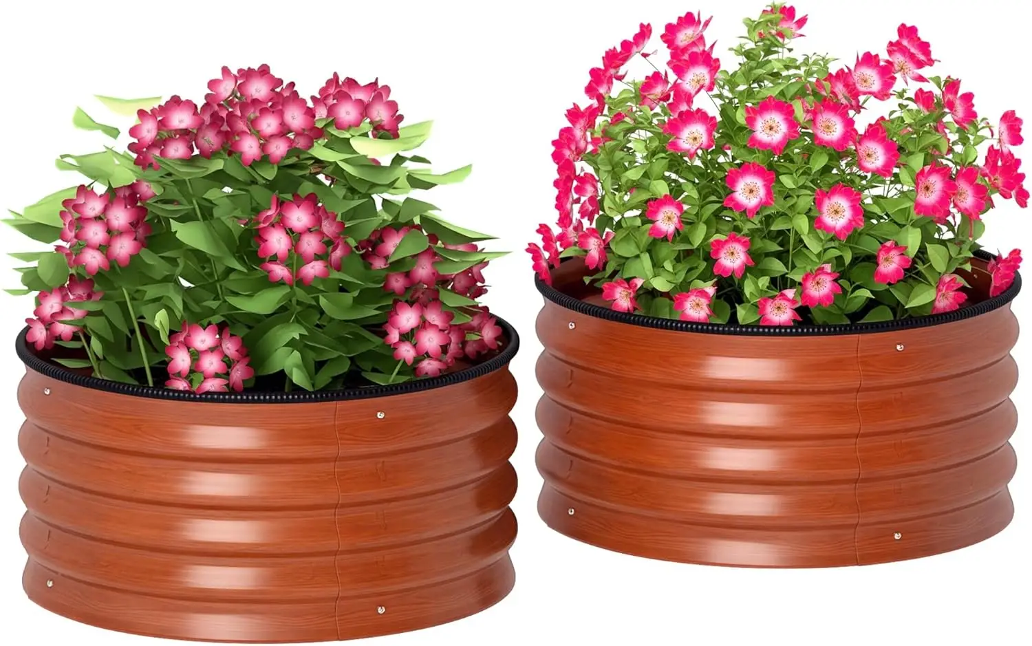 Galvanized Raised Garden Bed Set of 2, Planters for Outdoor Plants with Safety Edging, Easy-to-Assemble Stock Tanks for Growing
Galvanized Raised Garden Bed Set of 2, Planters for Outdoor Plants with Safety Edging, Easy-to-Assemble Stock Tanks for Growing