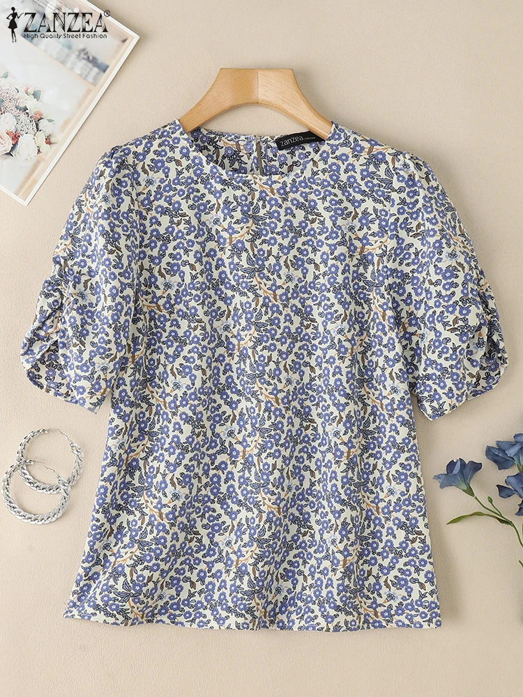 Stylish Summer Floral Printed Blouses 2025 ZANZEA Office Women Shirt Elegant O-Neck Short Sleeve Work Blusas Casual Holiday Tops
Stylish Summer Floral Printed Blouses 2025 ZANZEA Office Women Shirt Elegant O-Neck Short Sleeve Work Blusas Casual Holiday Tops
