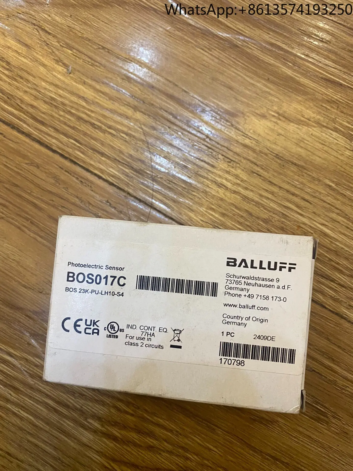BOS017C BALLUFF 24 years old brand new original genuine optoelectronicsin stock
BOS017C BALLUFF 24 years old brand new original genuine optoelectronicsin stock