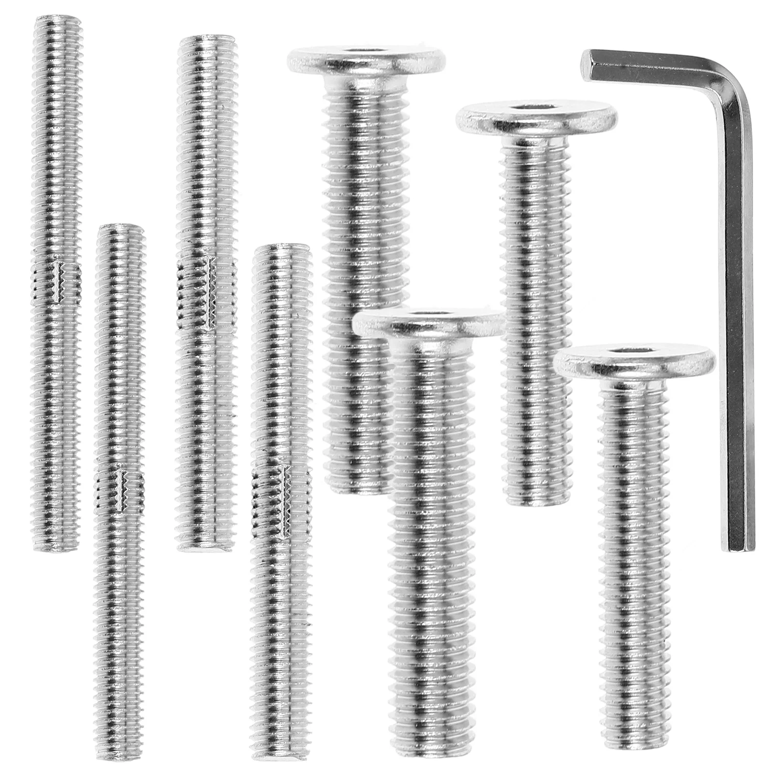 10Pcs Cat Scratching Post Hardware Threaded Bolt Furniture Fasteners Nuts Bolts Allen Key Double End Screw Flat Head Steel
10Pcs Cat Scratching Post Hardware Threaded Bolt Furniture Fasteners Nuts Bolts Allen Key Double End Screw Flat Head Steel