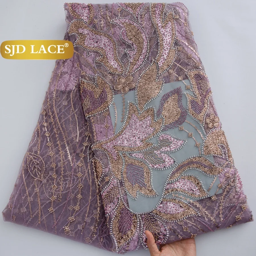 SJD LACE African 5Yards Mesh Beaded Lace Fabrics 2026 High Quality Nigerian French Net Sequins Lace for Women Party Dresses 4877
SJD LACE African 5Yards Mesh Beaded Lace Fabrics 2026 High Quality Nigerian French Net Sequins Lace for Women Party Dresses 4877