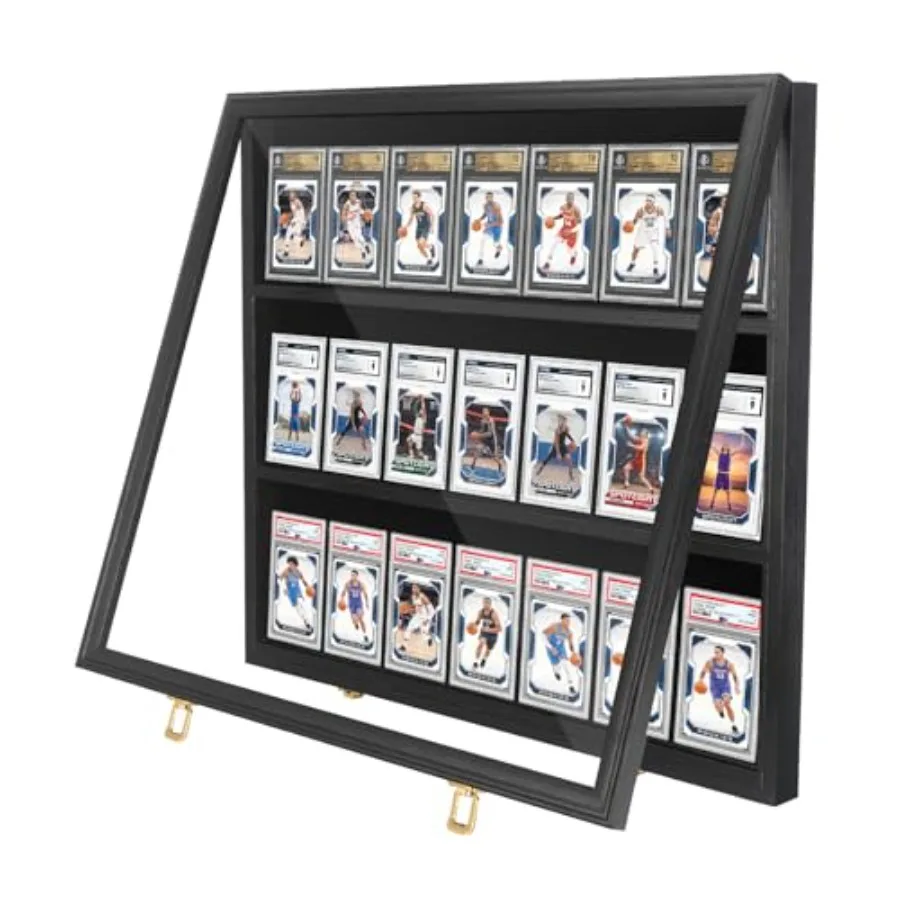 24 Baseball Case Lockable Graded Sports Frame with UV Protection Clear View Wall Cabinet for PSA BGS Trading s Football Basketb
24 Baseball Case Lockable Graded Sports Frame with UV Protection Clear View Wall Cabinet for PSA BGS Trading s Football Basketb