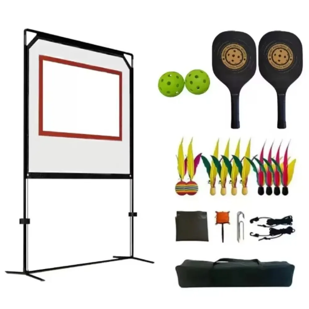 Portable Beach Racket Set with Net - 4-in-1 Outdoor Sports Game for Badminton, Pickleball & Shuttlecock
Portable Beach Racket Set with Net - 4-in-1 Outdoor Sports Game for Badminton, Pickleball & Shuttlecock