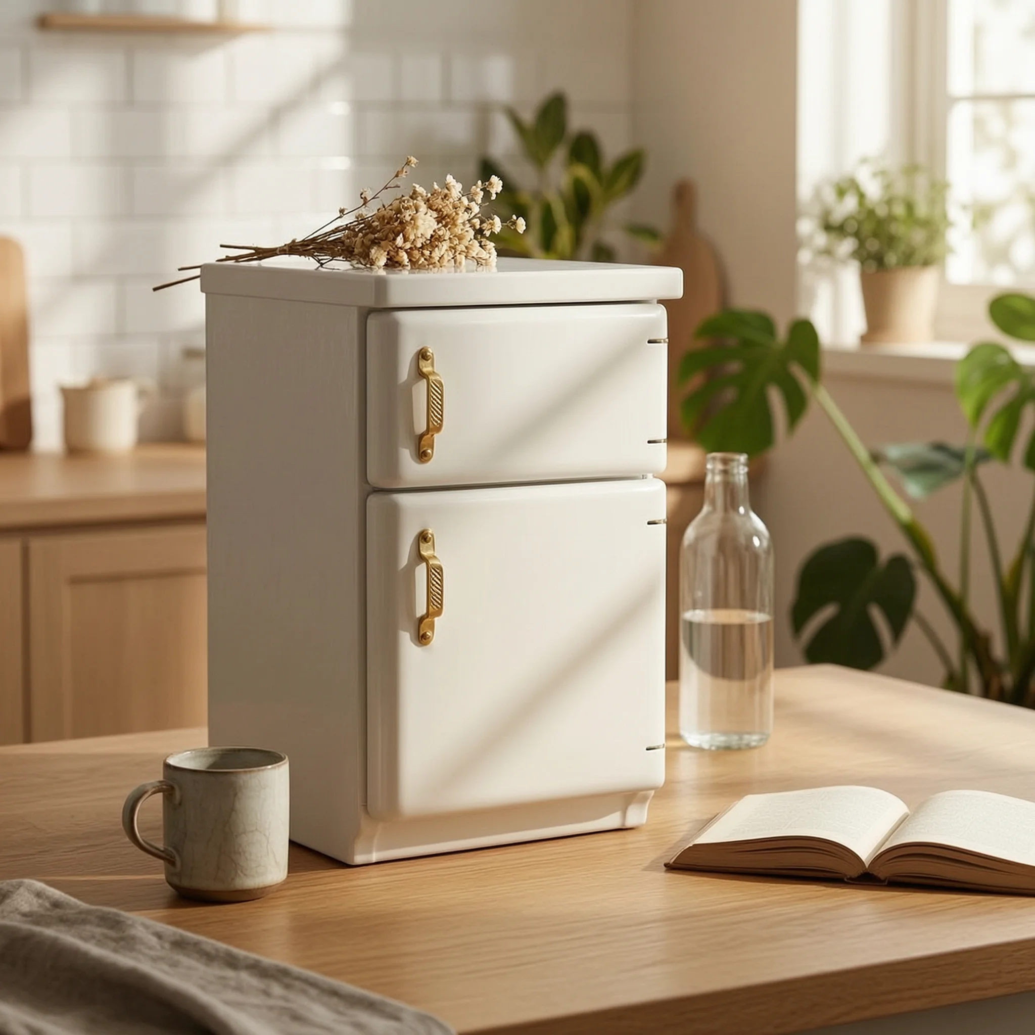 White Dollhouse Refrigerator Realistic Design 1:12 Scale Fridge Miniature Wooden Fridge Opening Doors Toy Appliance Handmade
White Dollhouse Refrigerator Realistic Design 1:12 Scale Fridge Miniature Wooden Fridge Opening Doors Toy Appliance Handmade