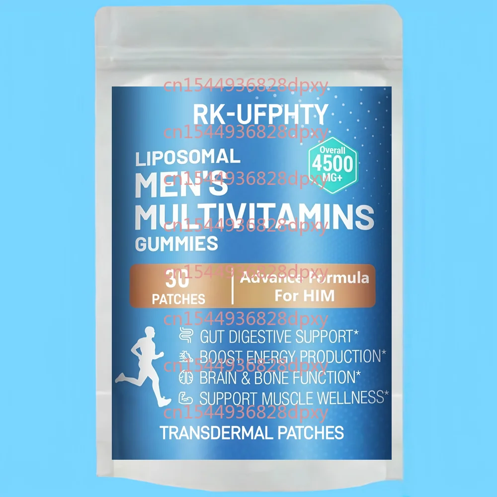 30 Patches Men's Multivitamin Transdermal Patches for Immune, Energy, Prostate, Heart, and Digestive Wellness
30 Patches Men's Multivitamin Transdermal Patches for Immune, Energy, Prostate, Heart, and Digestive Wellness
