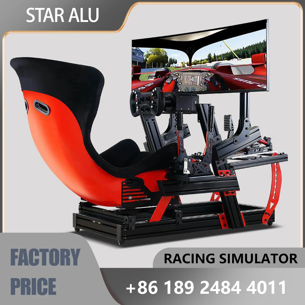 Racing Simulator Cockpit Bundle,GT Cockpit Frame with RC Racing Seat, Fully compatible with multiple sitting postures
Racing Simulator Cockpit Bundle,GT Cockpit Frame with RC Racing Seat, Fully compatible with multiple sitting postures