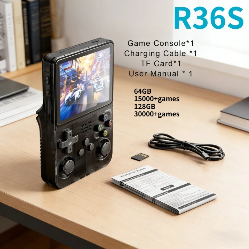 R36S Ретро портативная игровая консоль 3,5-дюймовый IPS 640x480 экран встроенный 64G/128G 15000 + игровая портативная игровая консоль подарок на праздник
R36S Ретро портативная игровая консоль 3,5-дюймовый IPS 640x480 экран встроенный 64G/128G 15000 + игровая портативная игровая консоль подарок на праздник