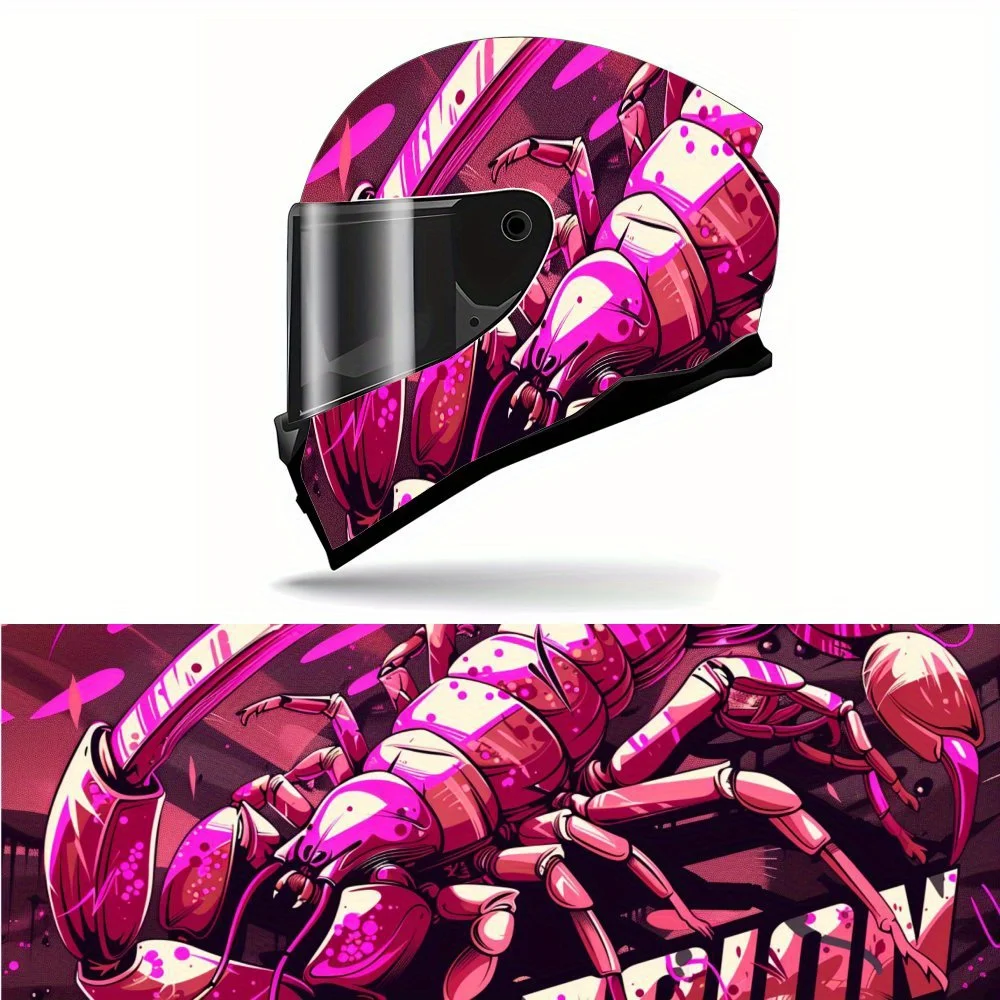 Привлекательная механическая розовая наклейка в виде скорпиона с художественным принтом, полная наклейка на шлем, мотоциклетный шлем, гоночная графическая наклейка, виниловая пленка для шлема
Привлекательная механическая розовая наклейка в виде скорпиона с художественным принтом, полная наклейка на шлем, мотоциклетный шлем, гоночная графическая наклейка, виниловая пленка для шлема