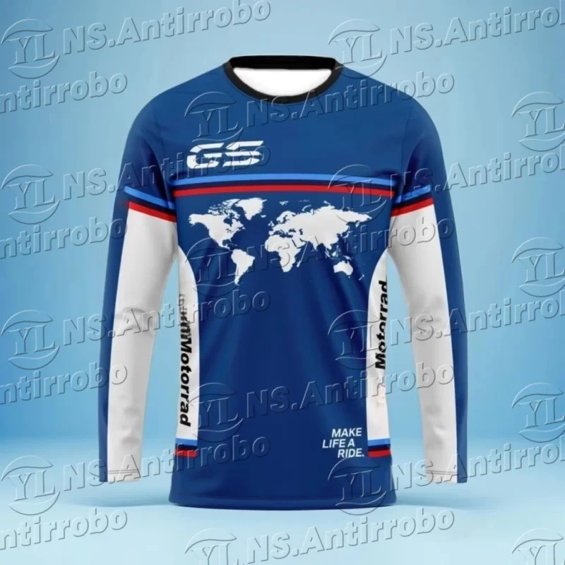 25 Make A Life Ride One World Позашляховая мотоциклетная спортивная одежда для мужчин и женщин с длинными рукавами, дышащий быстросохнущий топ с принтом 
25 Make A Life Ride One World Позашляховая мотоциклетная спортивная одежда для мужчин и женщин с длинными рукавами, дышащий быстросохнущий топ с принтом
