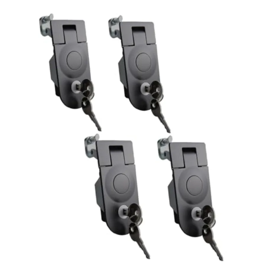 Car Boat RV Door Cabinet Compression Latch, Powder Coated Zinc Alloy, Black, Sealed Adjustable Lever with Key Locking
Car Boat RV Door Cabinet Compression Latch, Powder Coated Zinc Alloy, Black, Sealed Adjustable Lever with Key Locking