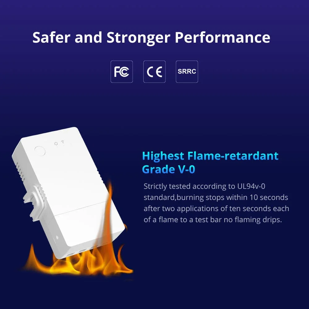 Умный переключатель Wi-Fi Sonoff R316D/POWR320D 16A/20A Интеллектуальный дистанционный переключатель измерения тока и мощности работает Alexa Google Home
Умный переключатель Wi-Fi Sonoff R316D/POWR320D 16A/20A Интеллектуальный дистанционный переключатель измерения тока и мощности работает Alexa Google Home