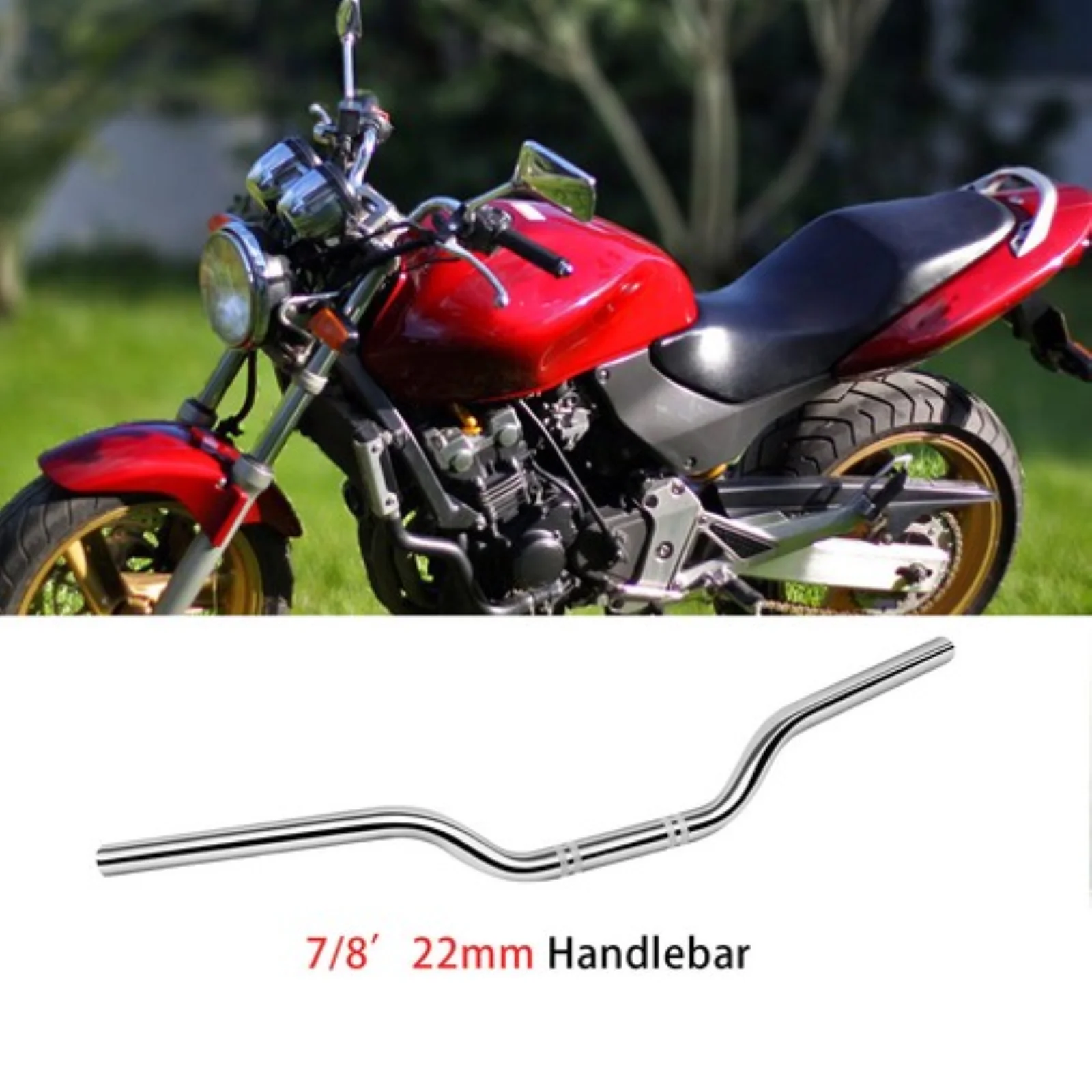 Glossy Silver Motorcycle Handlebar 7/8" 22mm Bars For Honda CB 125 200 250 500 New
Glossy Silver Motorcycle Handlebar 7/8" 22mm Bars For Honda CB 125 200 250 500 New