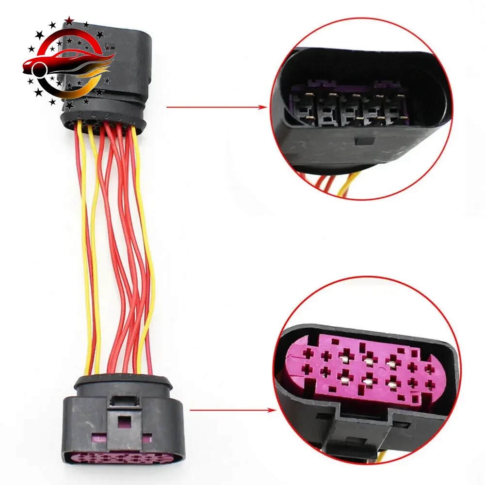 For Golf MK6 xenon headlights 10 to 14 pin plug connector adapter headlight wire harness
For Golf MK6 xenon headlights 10 to 14 pin plug connector adapter headlight wire harness