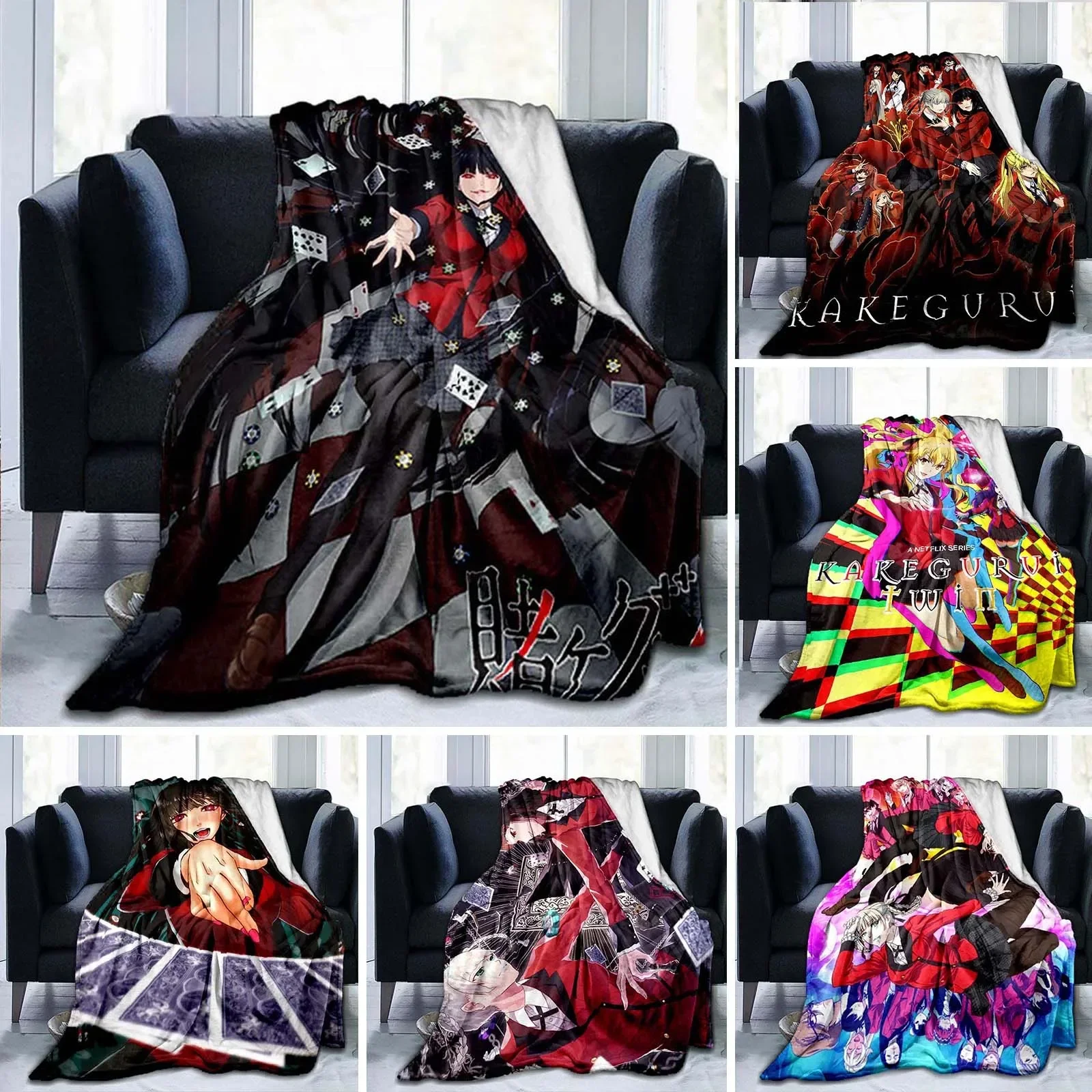 Cartoon Kakegurui Flannel Throw blanket Fashion Cute Anime Fluffy blanket for Bed Sofa Travel Camping Children and adults Gift
Cartoon Kakegurui Flannel Throw blanket Fashion Cute Anime Fluffy blanket for Bed Sofa Travel Camping Children and adults Gift