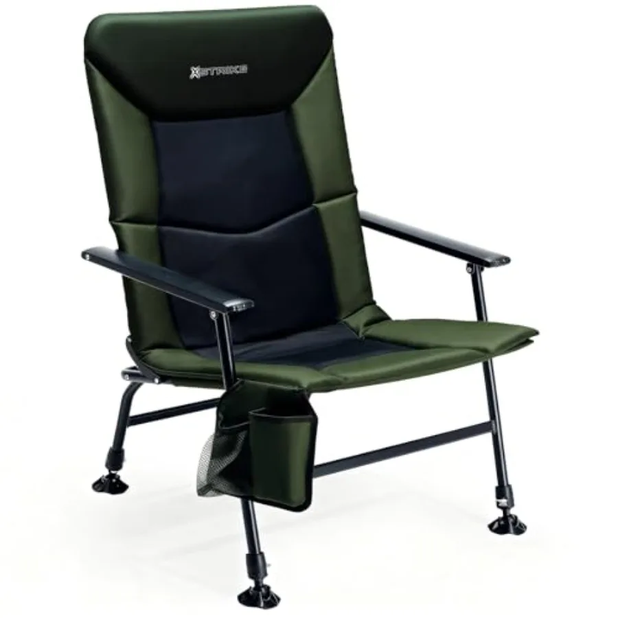 Oversized Folding Fishing Chair with Rod Holder Heavy Duty 350LBS, Feet Adjustable Padded Camping Chair with Cup Holder Side Po
Oversized Folding Fishing Chair with Rod Holder Heavy Duty 350LBS, Feet Adjustable Padded Camping Chair with Cup Holder Side Po