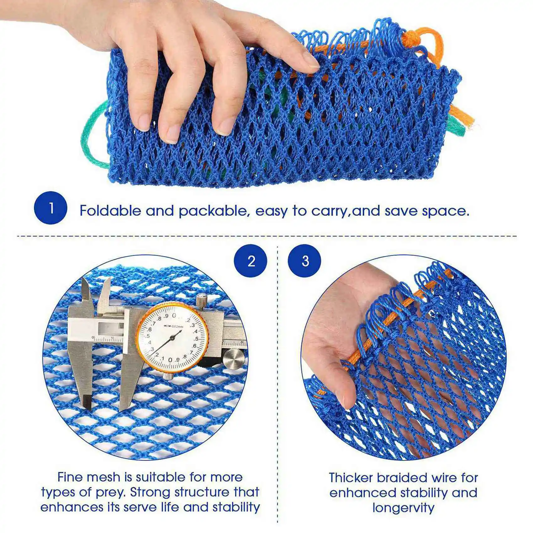 ABYB 12Pcs Crab Trap Bait Bag With Locker Portable Fish Trap Outdoor Crab Snare Mesh Bait Traps Shrimp Net
ABYB 12Pcs Crab Trap Bait Bag With Locker Portable Fish Trap Outdoor Crab Snare Mesh Bait Traps Shrimp Net