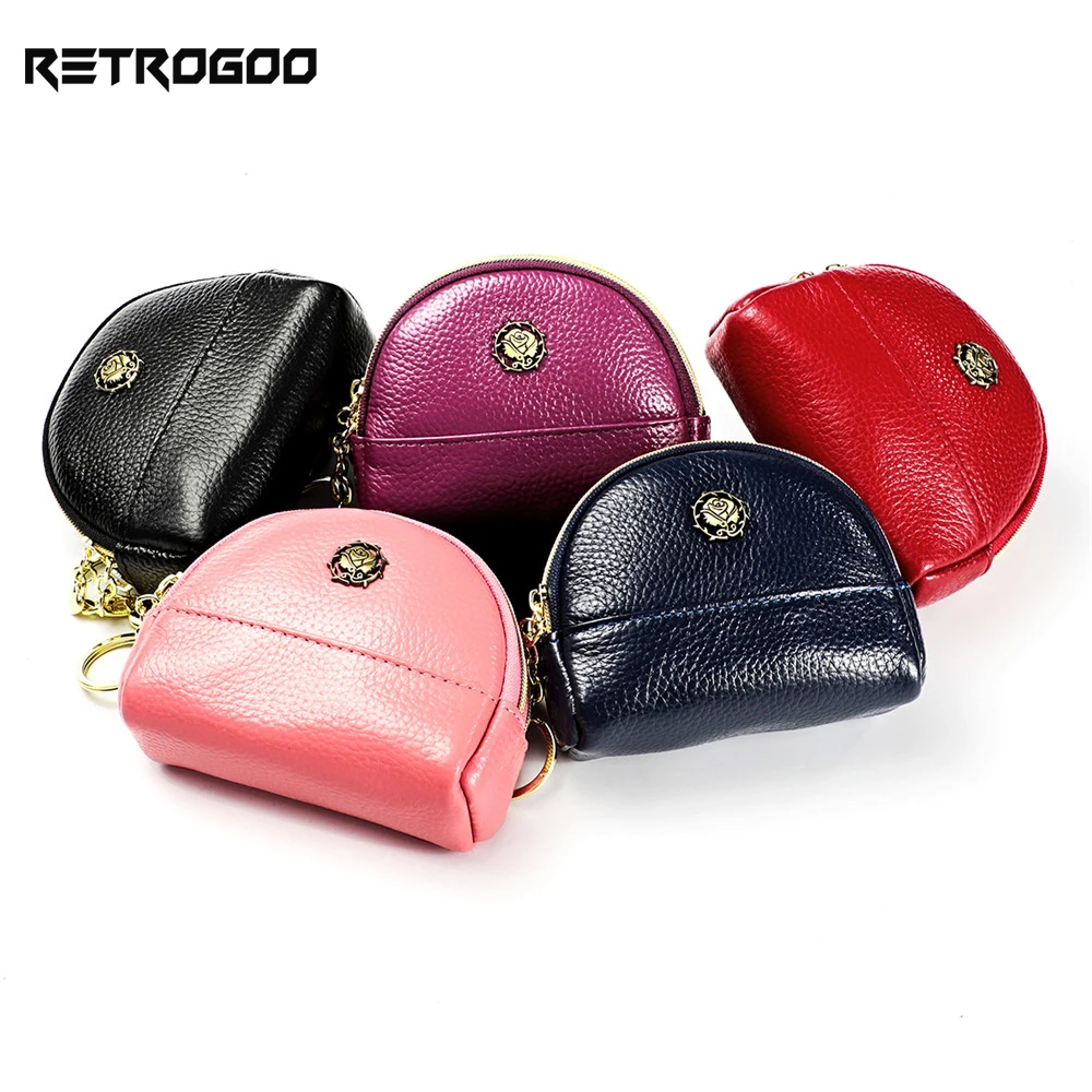 RETROGOO Fashion Women Coin Wallet Smalle Genuine Leather Double Zipper Pocket Purse Female Carteira Flower Girls Coin Wallets
RETROGOO Fashion Women Coin Wallet Smalle Genuine Leather Double Zipper Pocket Purse Female Carteira Flower Girls Coin Wallets