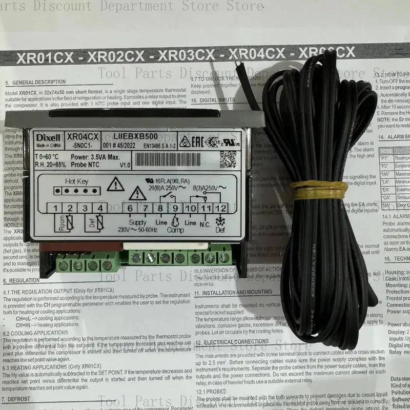 Dixell XR04CX-5N0C1 XRO4CX-5NOC1 Dual Probe With Defrosting New Genuine Product
Dixell XR04CX-5N0C1 XRO4CX-5NOC1 Dual Probe With Defrosting New Genuine Product
