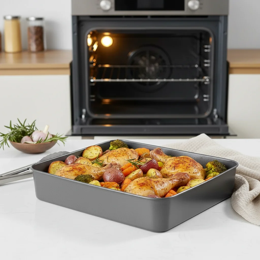 Nonstick Deepened Rectangular Baking Pan Carbon Steel Thickened Roasting Tray With Handle Dishwasher Safe Oven Cooking Bakeware
Nonstick Deepened Rectangular Baking Pan Carbon Steel Thickened Roasting Tray With Handle Dishwasher Safe Oven Cooking Bakeware
