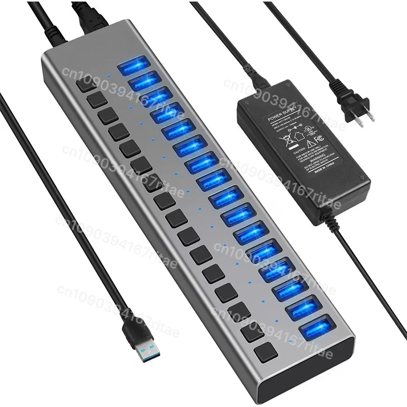 12V/7.5A Power Adapter USB Hub 16 Ports 3.1 USB Hub
12V/7.5A Power Adapter USB Hub 16 Ports 3.1 USB Hub
