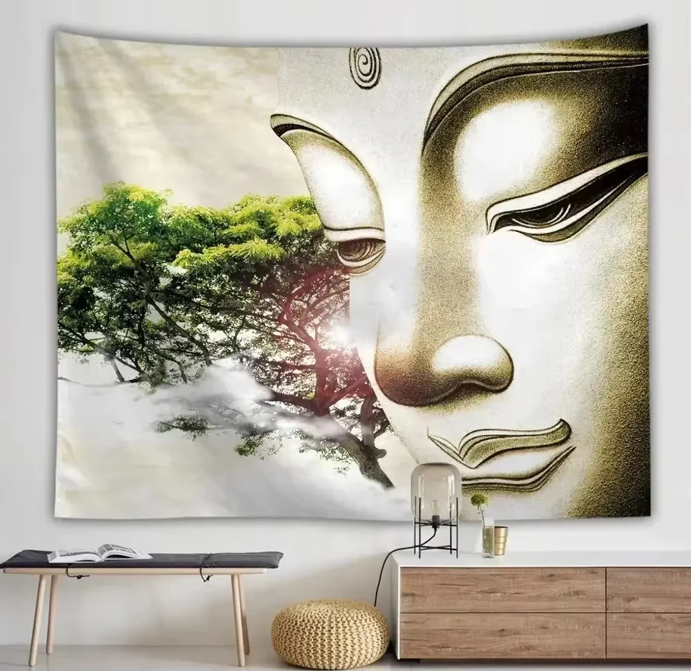 Buddha Face Tapestry Living Room Zen Tapestry Meditation Room Decor Spiritual Room Decorating Item Mindful Home Decorating Peace
Buddha Face Tapestry Living Room Zen Tapestry Meditation Room Decor Spiritual Room Decorating Item Mindful Home Decorating Peace