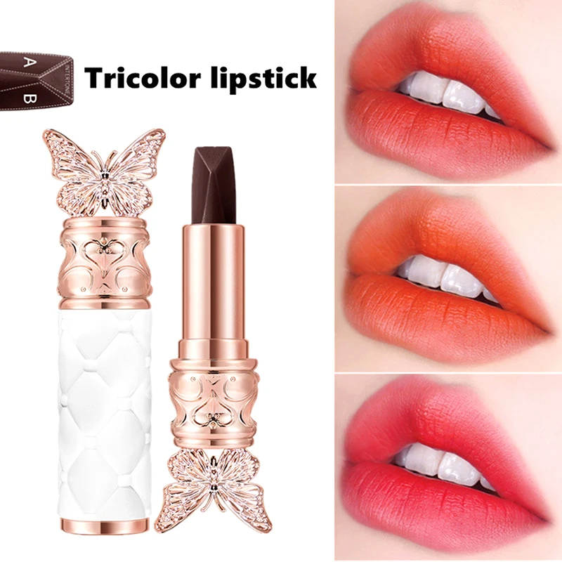 Satin-Like Color-Holding Tri-Color Lipstick Waterproof Long Lasting Liquid Lipstick Tint Moisturizing Tear Off Lip Stain Gift
Satin-Like Color-Holding Tri-Color Lipstick Waterproof Long Lasting Liquid Lipstick Tint Moisturizing Tear Off Lip Stain Gift