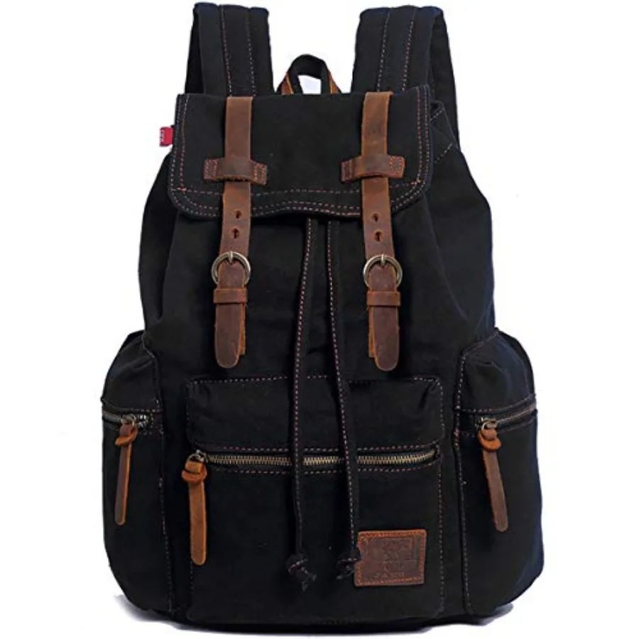 Vintage Canvas Travel Backpack with Leather Trim, Laptop Padded Sleeve, Hidden Back Security Pocket, Fits 15-Inch, M32
Vintage Canvas Travel Backpack with Leather Trim, Laptop Padded Sleeve, Hidden Back Security Pocket, Fits 15-Inch, M32
