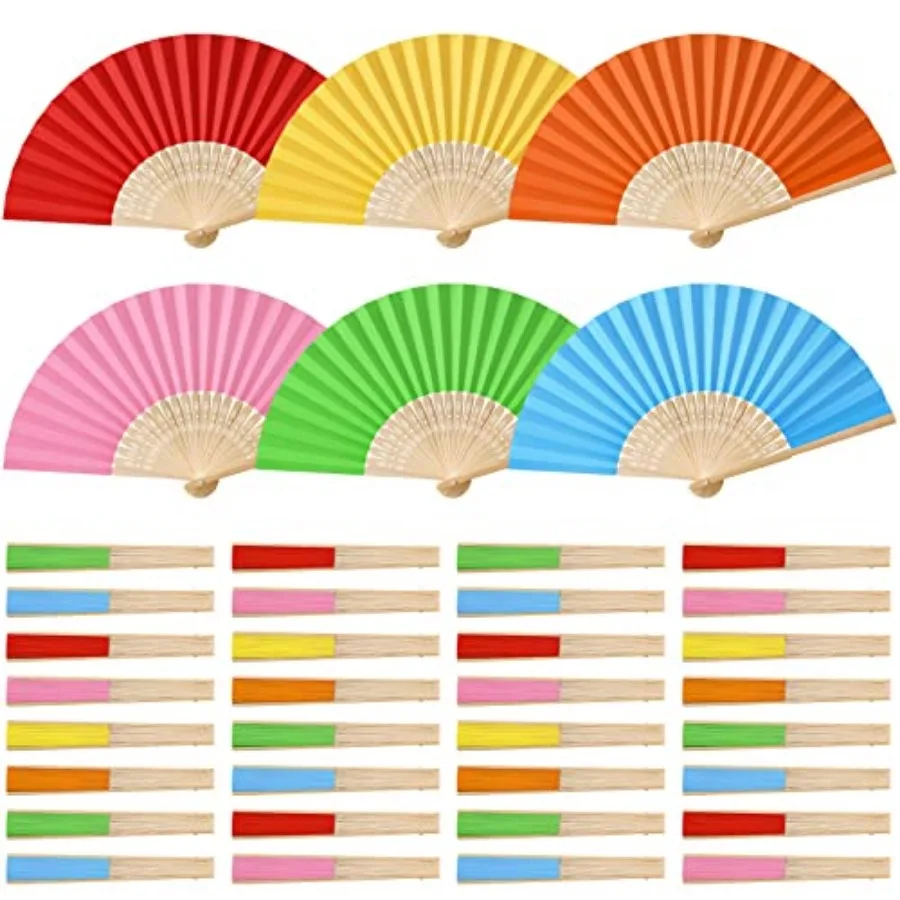 Chunful 60 Pcs Multicolor Folding Fan Decorative Bulk Chinese Bamboo Paper Handheld Fans Foldable Japanese Church Wedding Danci
Chunful 60 Pcs Multicolor Folding Fan Decorative Bulk Chinese Bamboo Paper Handheld Fans Foldable Japanese Church Wedding Danci