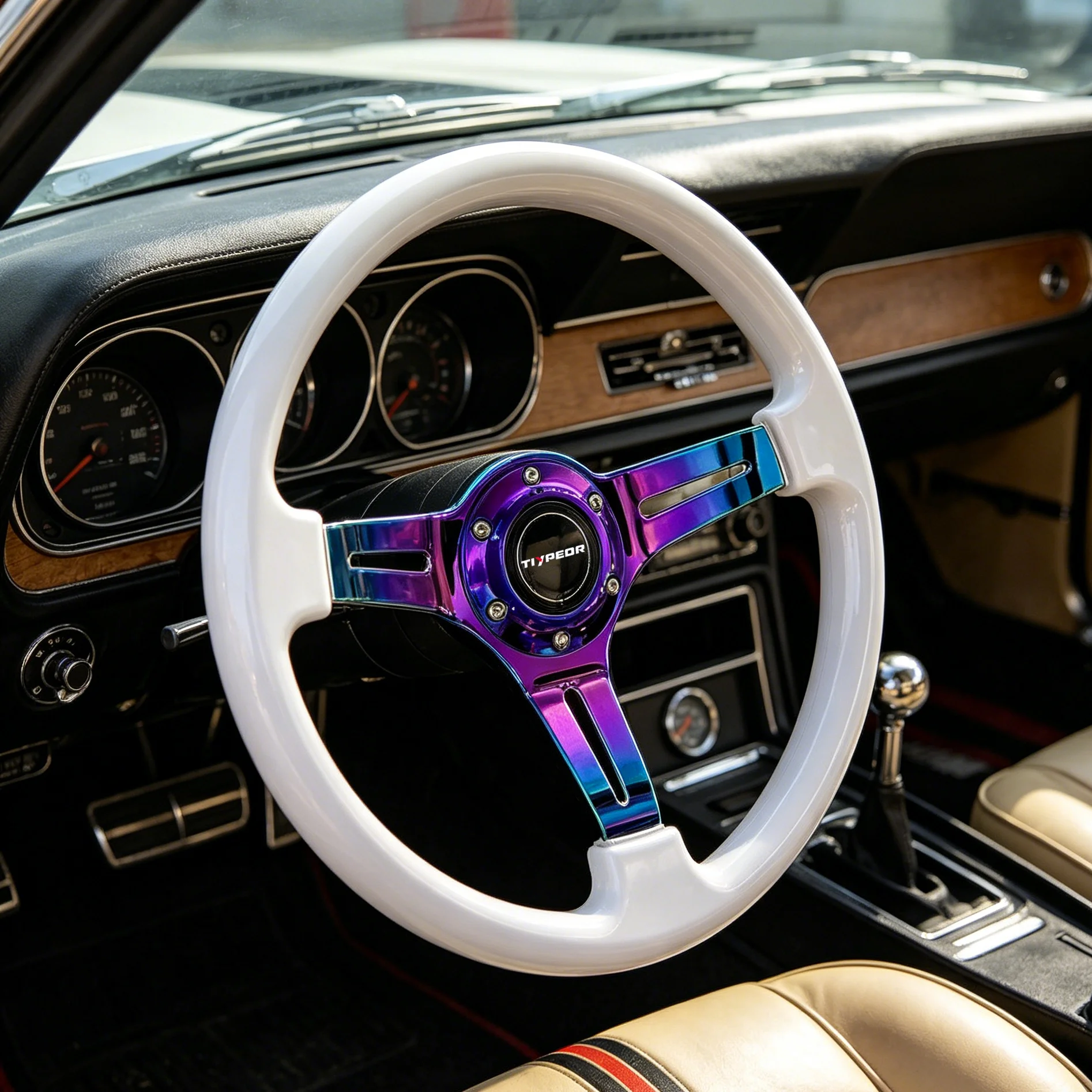 TIYPEOR 350mm Universal ABS Color Plated Bracket Steering Wheel for all cars
TIYPEOR 350mm Universal ABS Color Plated Bracket Steering Wheel for all cars
