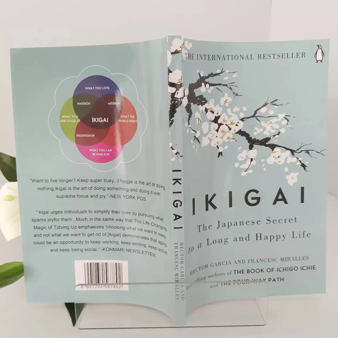 IKIGAI: The Japanese Secret to a Long and Happy Life by Hector Garcia & Francesc Miralles Book
IKIGAI: The Japanese Secret to a Long and Happy Life by Hector Garcia & Francesc Miralles Book