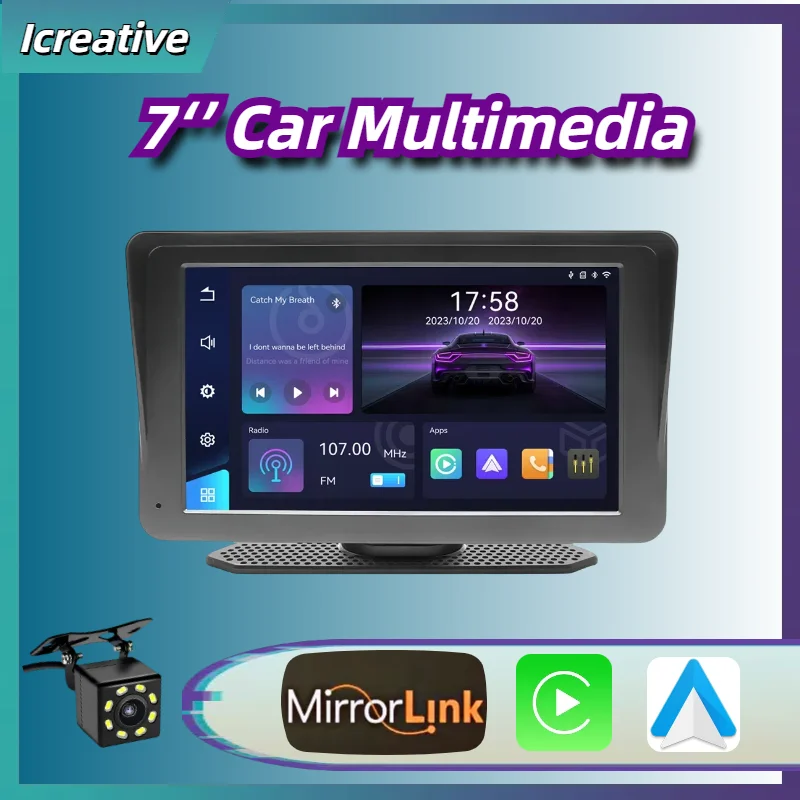 7 Inch Car Radio Multimedia Carplay Wireless Display HD IPS Touch Screen Player Mirror Link FM Transmit DSP Autoaudio Portable
7 Inch Car Radio Multimedia Carplay Wireless Display HD IPS Touch Screen Player Mirror Link FM Transmit DSP Autoaudio Portable