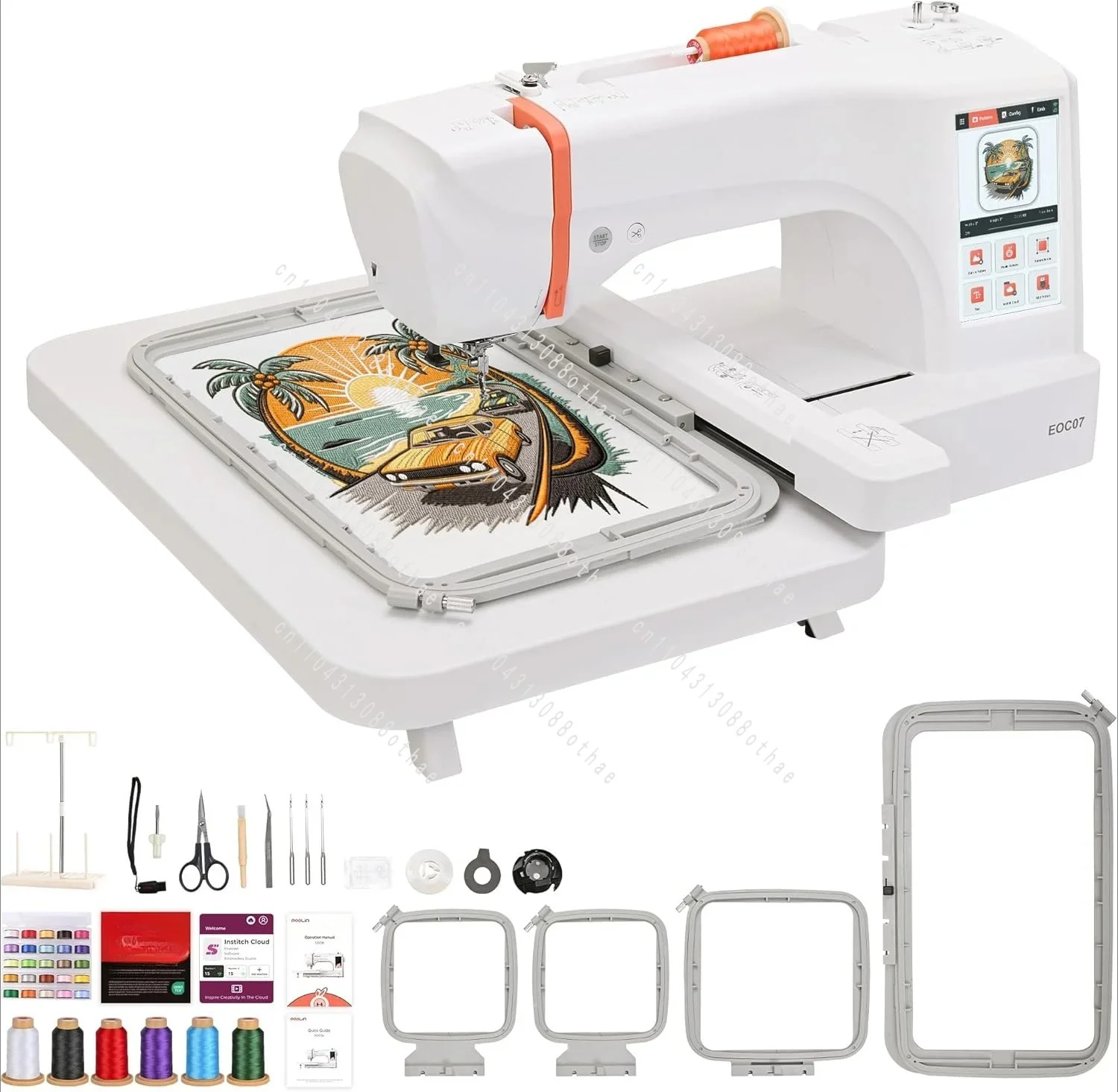 7.9" x 15" Large Embroidery Area, 7" Touchscreen Institch
7.9" x 15" Large Embroidery Area, 7" Touchscreen Institch